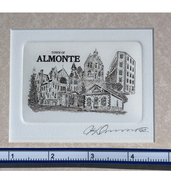 SET OF 2 BEAUTIFUL MINIATURE FRAMED ETCHINGS - Picture 4 of 15